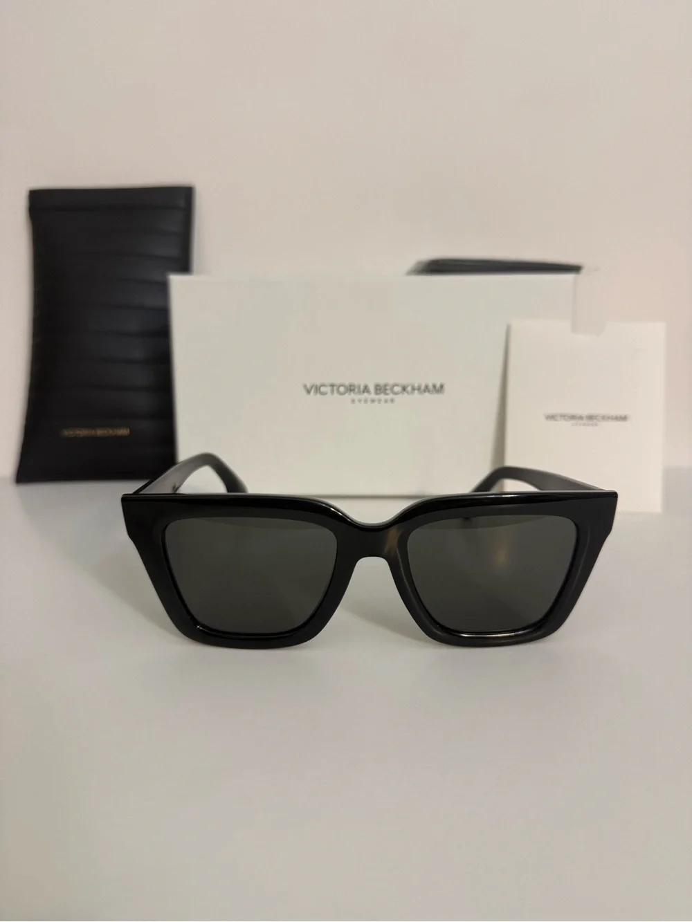 Victoria Beckham VB644S 001 Black Square Sunglasses - As Worn By Princess Kate